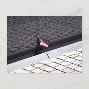 Cartão Postal Muro da Memorial dos Veteranos do Vietnã com Bande