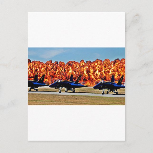Cartão Postal Muro de Fogo Anjo Azul (Frente)