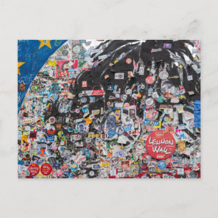 Cartão Postal Muro de Lennon em Praga - República Tcheca