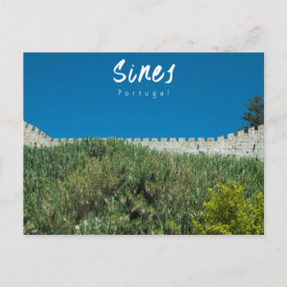 Cartão Postal Muro do Castelo de Sines - Portugal