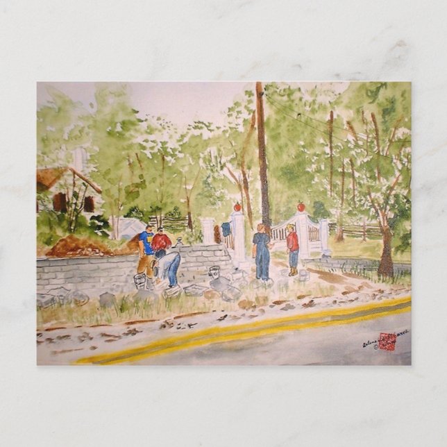 Cartão Postal muro dr middletons (Frente)