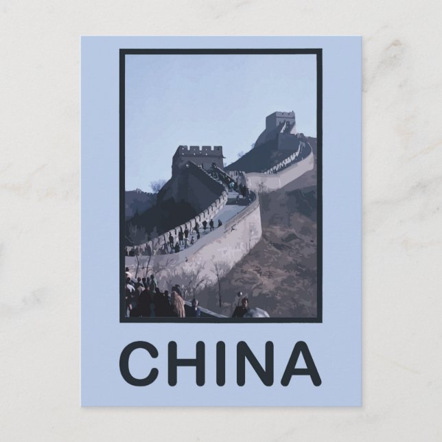 Cartão Postal Muro Excelente Chinês (Frente)
