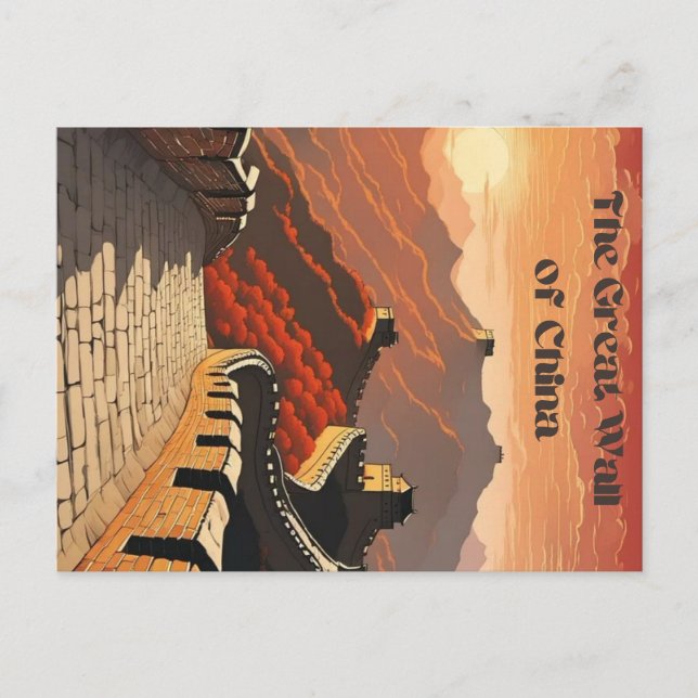 Cartão Postal Muro excelente da China (Frente)