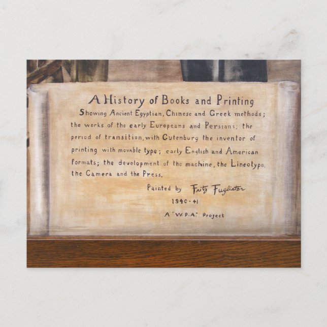 Cartão Postal Muros WPA 1 ~ postais (Frente)