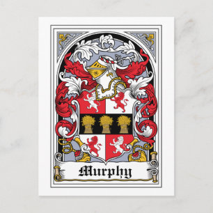 Cartão Postal Murphy Family Crest