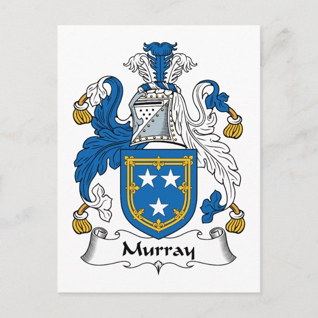 Cartão Postal Murray Family Crest (Frente)