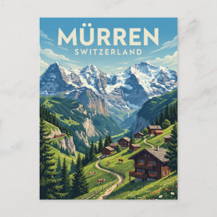 Cartão Postal Mürren Suíça