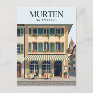 Cartão Postal Murten Suíça