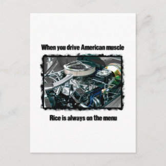 Cartão Postal músculo americano
