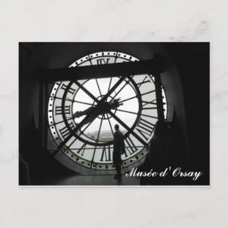Cartão Postal Musée d'Orsay Clock (texto)