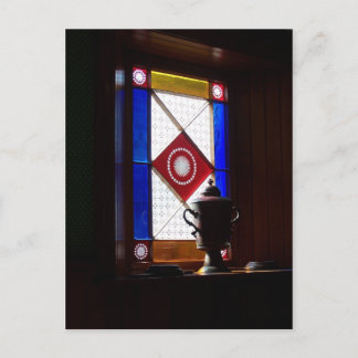 Cartão Postal Museu Beamish do vitral