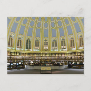 Cartão Postal Museu Britânico - Sala de Leitura Panorama