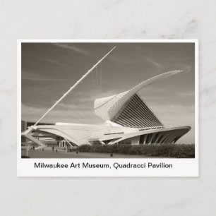 Cartão Postal Museu de Arte de Milwaukee, pavilhão Quadracci