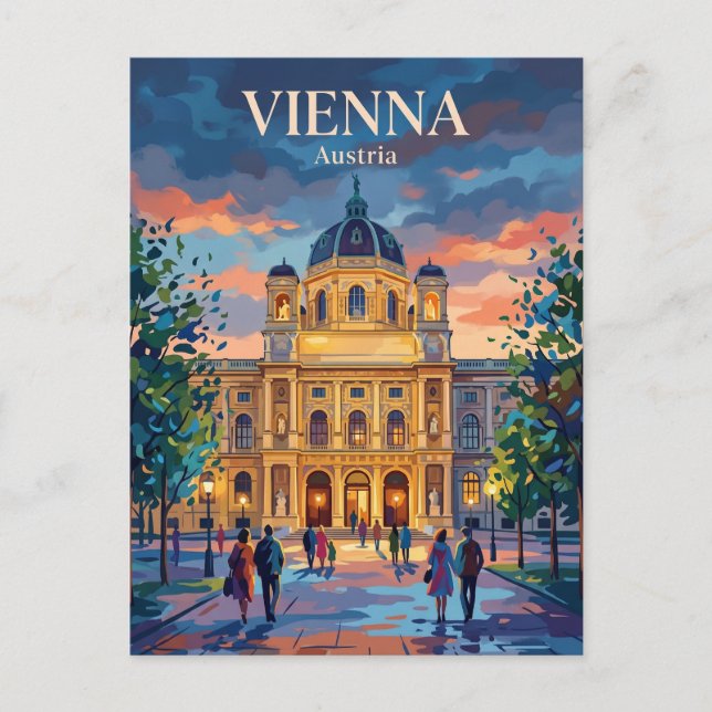 Cartão Postal Museu de História da Arte da Áustria (Frente)