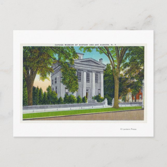 Cartão Postal Museu de História e Arte de Cayuga (Frente)