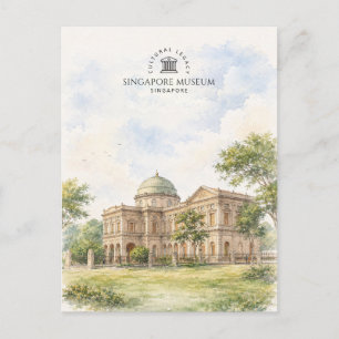 Cartão Postal Museu de Singapura Destino de Viagem Popular na