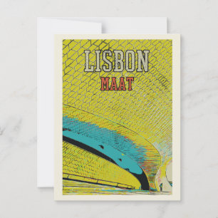 Cartão Postal museu MAAT em Lisboa Portugal