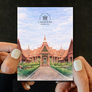 Cartão Postal Museu Nacional do Camboja   Phnom Penh, Elegante