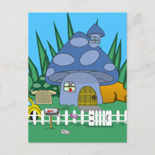 Cartão Postal Mushroom House Postcard