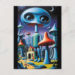 Cartão Postal Mushroomery Walking Tour Ken Gage Fantasy