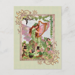 Cartão Postal Music Faerie Reproduzindo Cartão-Postal
