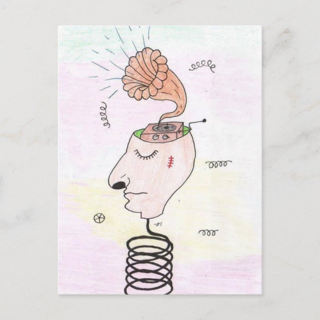 Cartão Postal Music in my head (Frente)