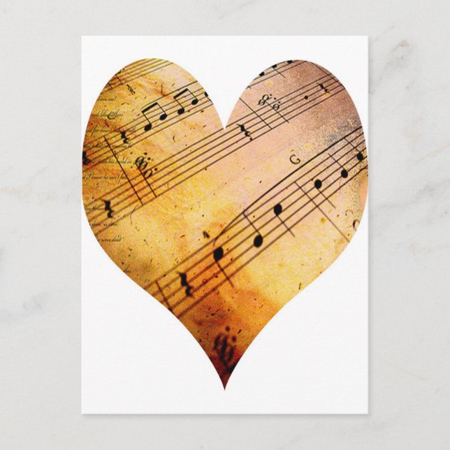 Cartão Postal música antiga (Frente)