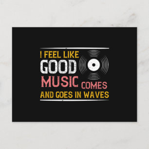 Cartão Postal Música Boa Música Vem E Vai Em Ondas