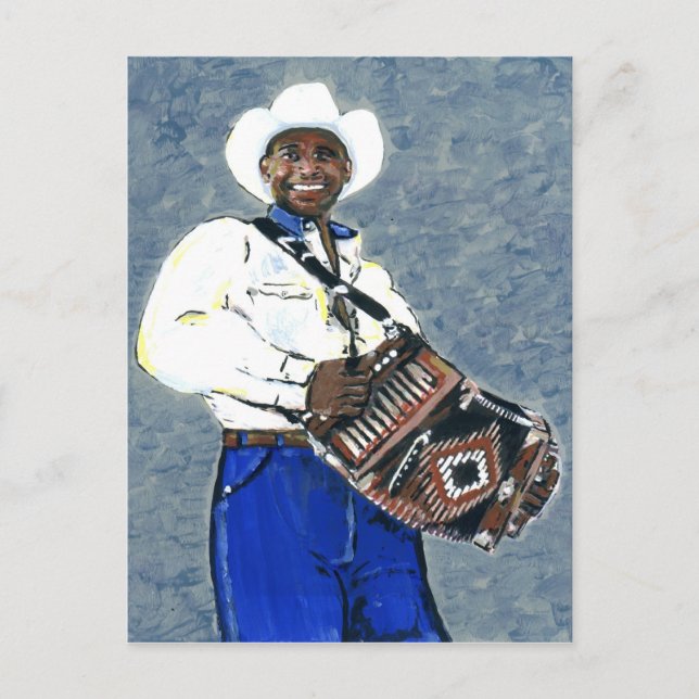 Cartão Postal Música Cajun Zydeco (Frente)