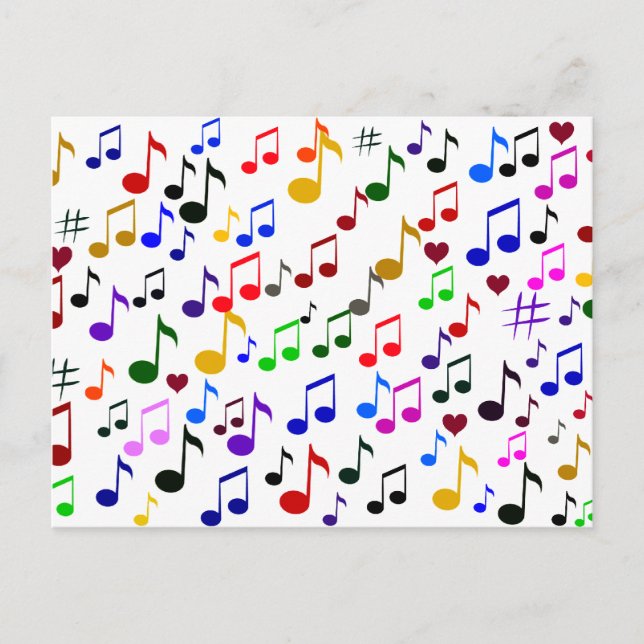 Cartão Postal Música com Amor_ (Frente)