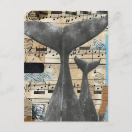 Cartão Postal "Música de baleia" - Cartão-postal exclusivamente 