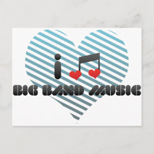 Cartão Postal Música de grande Banda
