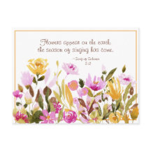 Música de Salomão 2:12 Flores aparecem na Terra