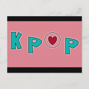 Cartão Postal Música do KPOP