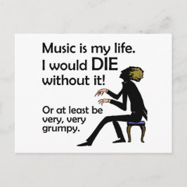 Cartão Postal Música é Minha Vida