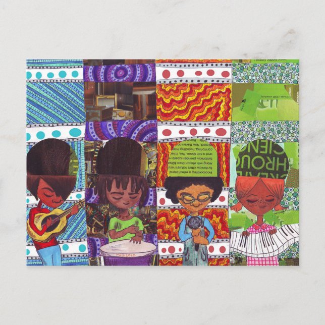 Cartão Postal Música é tudo (Frente)