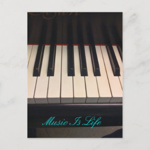 Cartão Postal Música É Vida