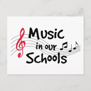 Cartão Postal Música em nossas escolas