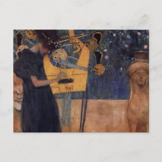Cartão Postal Música - Gustav Klimt