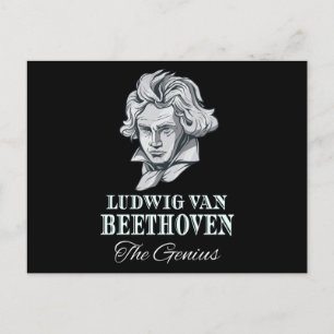 Cartão Postal Música - Ludwig Van Beethoven O Gênio