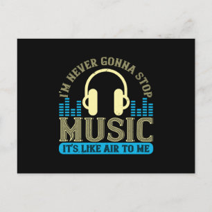 Cartão Postal Música - Música É Como Ar Para Mim