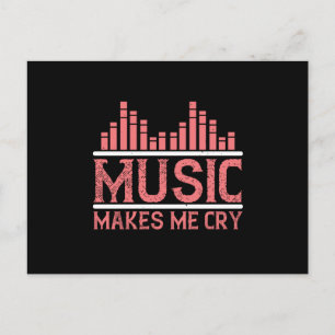 Cartão Postal Música - Música Me Faz Chorar