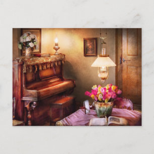 Cartão Postal Música - Piano - A Sala de Música