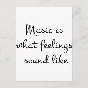 Cartão Postal músicaÉComoOsSentimentosSom