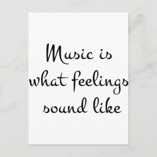 Cartão Postal músicaÉComoOsSentimentosSom