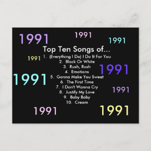 Cartão Postal Músicas de 1991