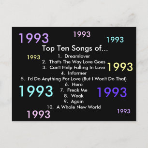 Cartão Postal Músicas de 1993