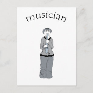 Cartão Postal músico