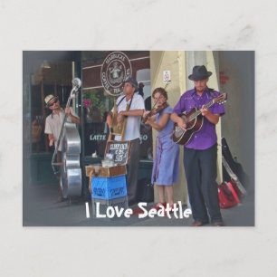 Cartão Postal Músicos de rua