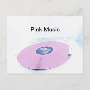 Cartão Postal Musik rosa